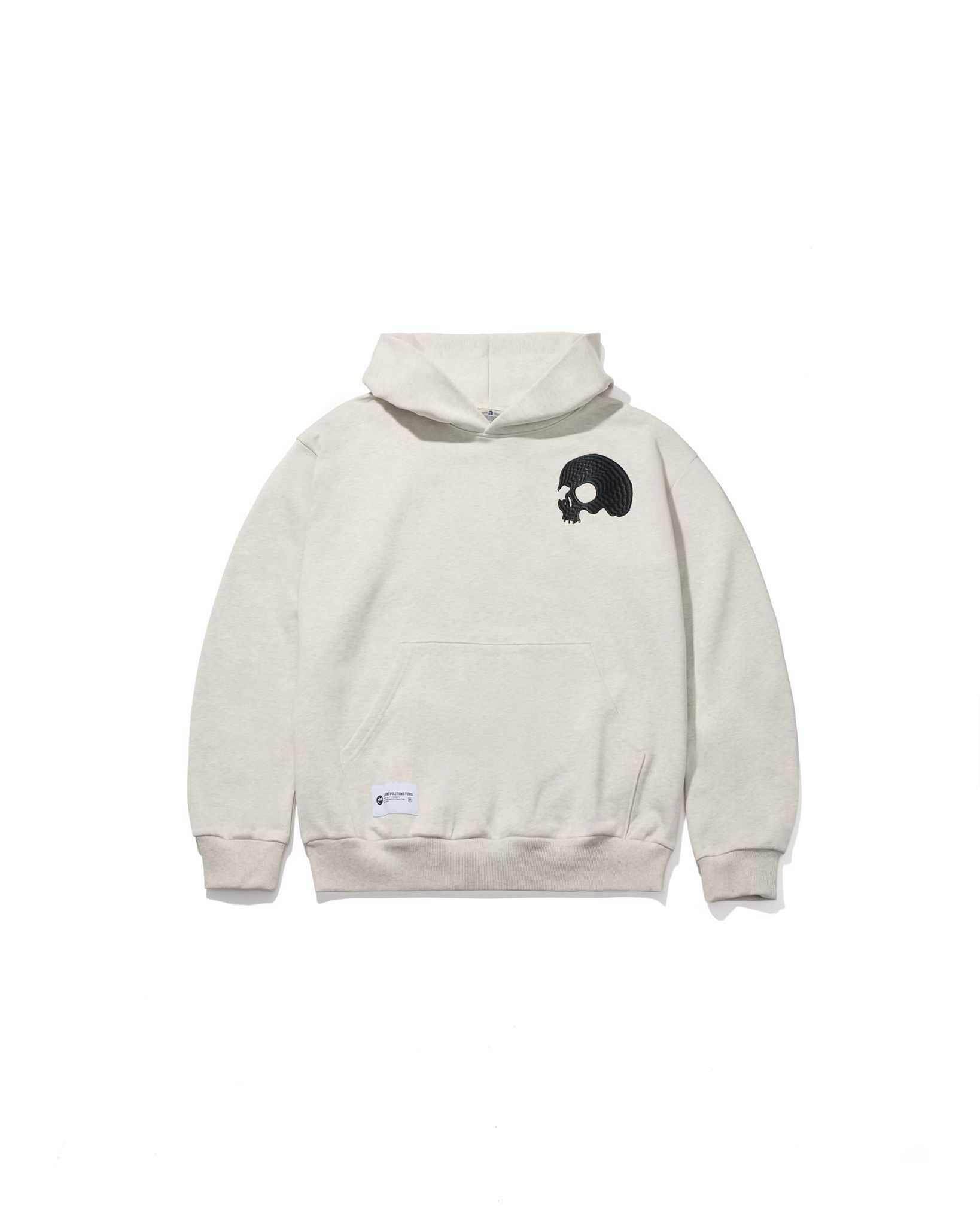 AES EMBROIDERED SKULL LOGO HOODIE