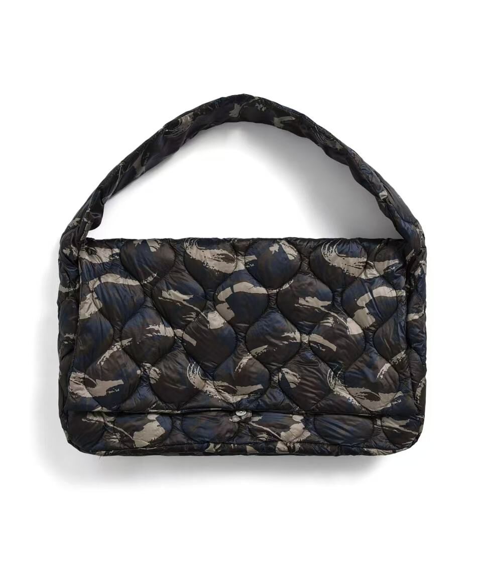 TAION MILITARY MESSENGER DOWN BAG L TAION-MGBG01ALSML-L PAINT CAMO