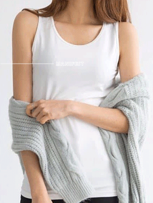 ᴴᴼᵀ ▸▸店長推薦◃◃ 秋冬新款/U領發熱坦克背心 MANIFEST正韓🇰🇷