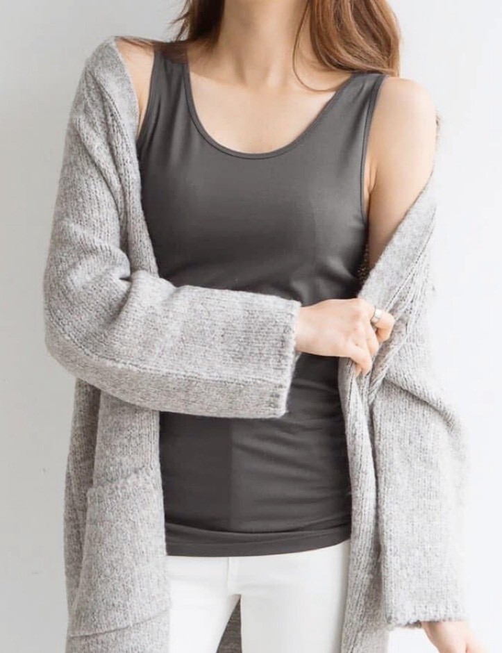 ᴴᴼᵀ ▸▸店長推薦◃◃ 秋冬新款/U領發熱坦克背心 MANIFEST正韓🇰🇷