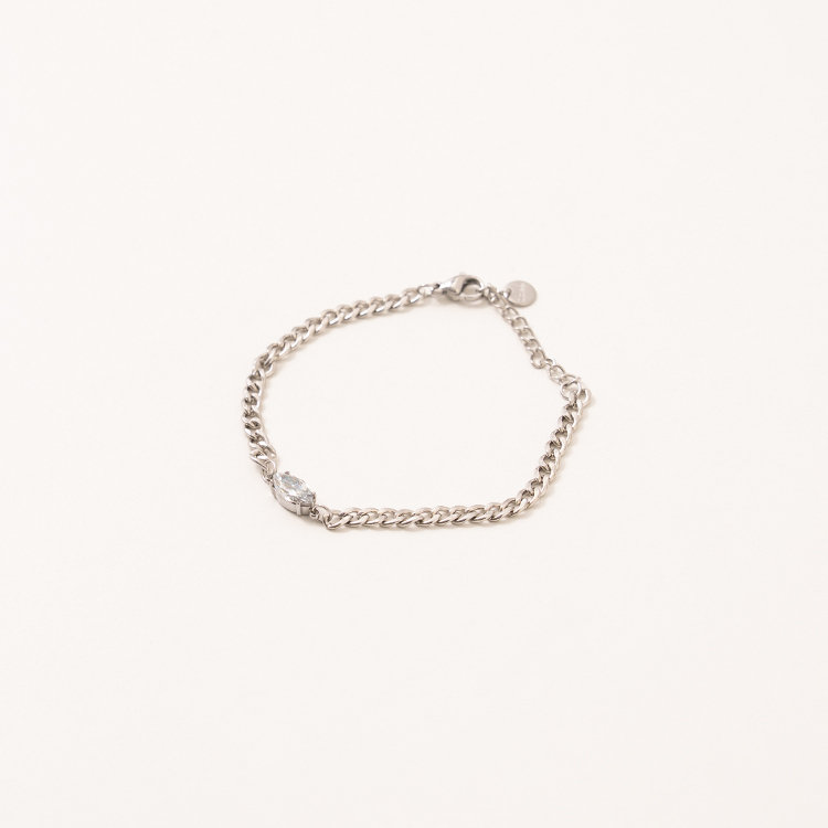 miramira微光｜單層圈圈白鋯石手鍊C0653-銀90302