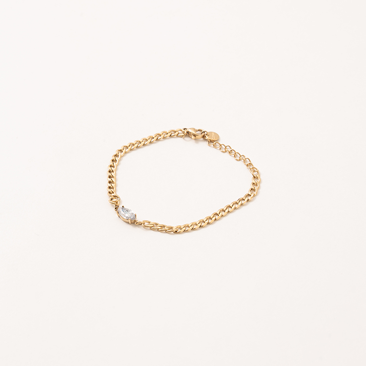 miramira微光｜單層圈圈白鋯石手鍊C0653-金92623