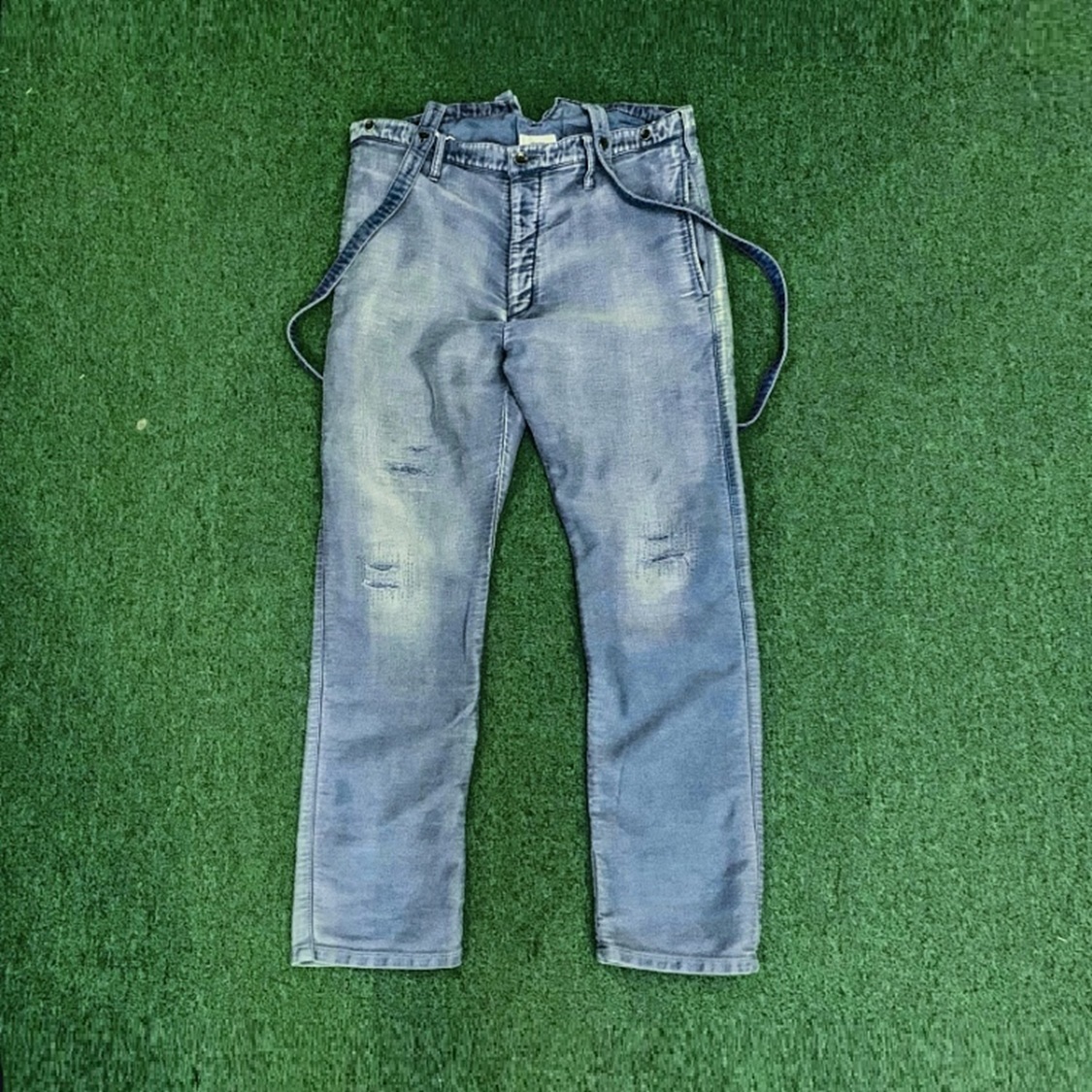 ON SALE: VISVIM TRAVAILLER BRACES PANTS MOLESKIN - LT.INDIGO IN STOCK NOW (現貨發售中)