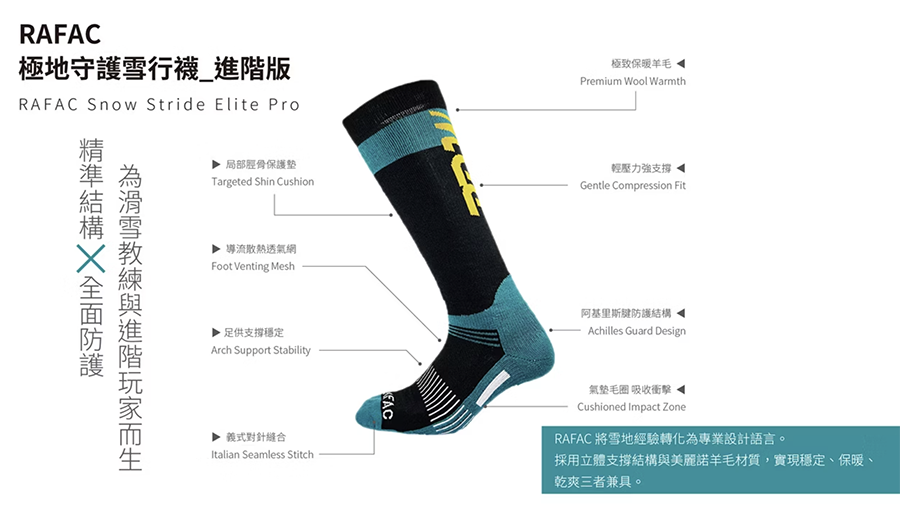 RAFAC - 極地守護雪行襪- 進階版