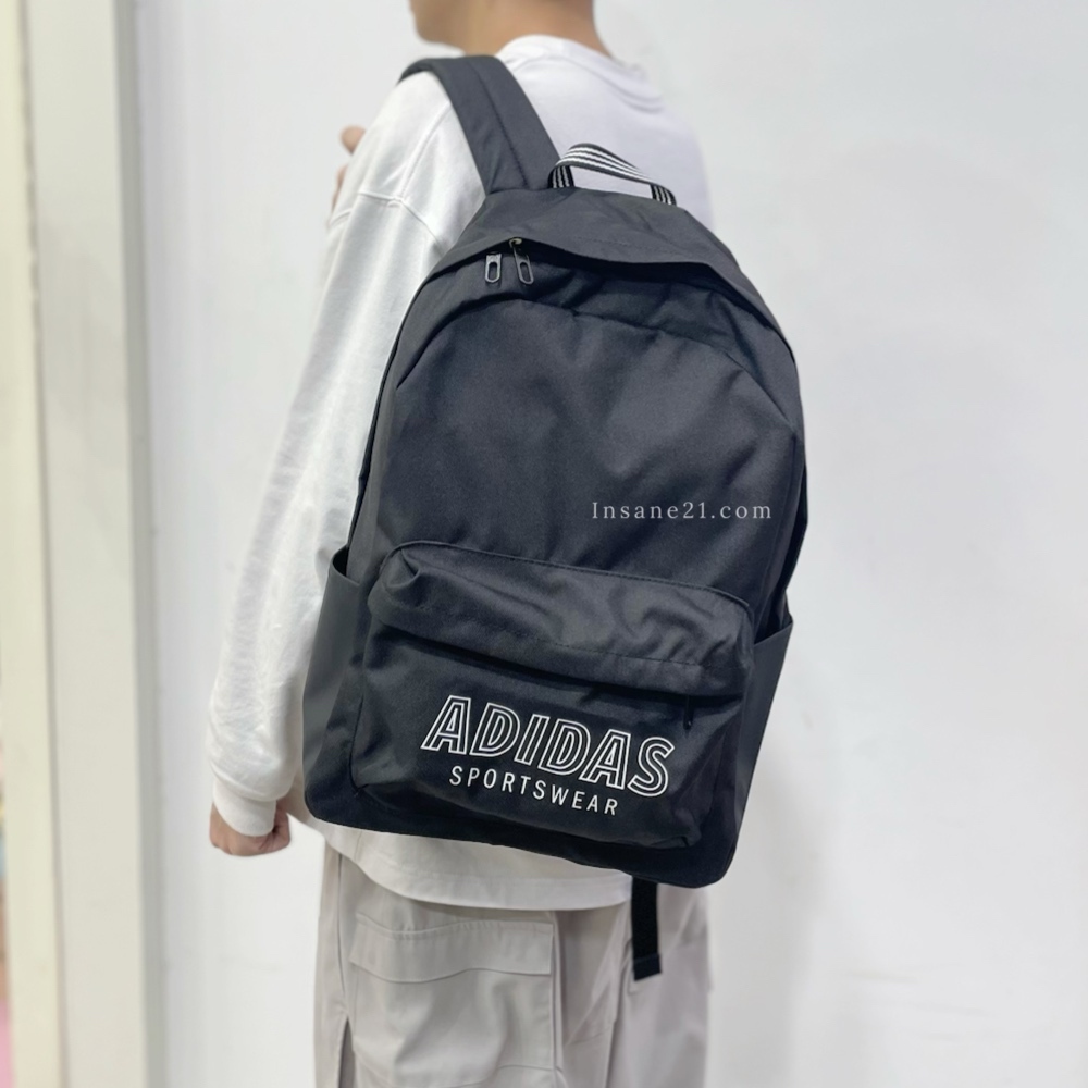 ADIDAS CLC TIRO 後背包 簍空字體 SPORTSWEAR 經典字母 子母包 JX9085