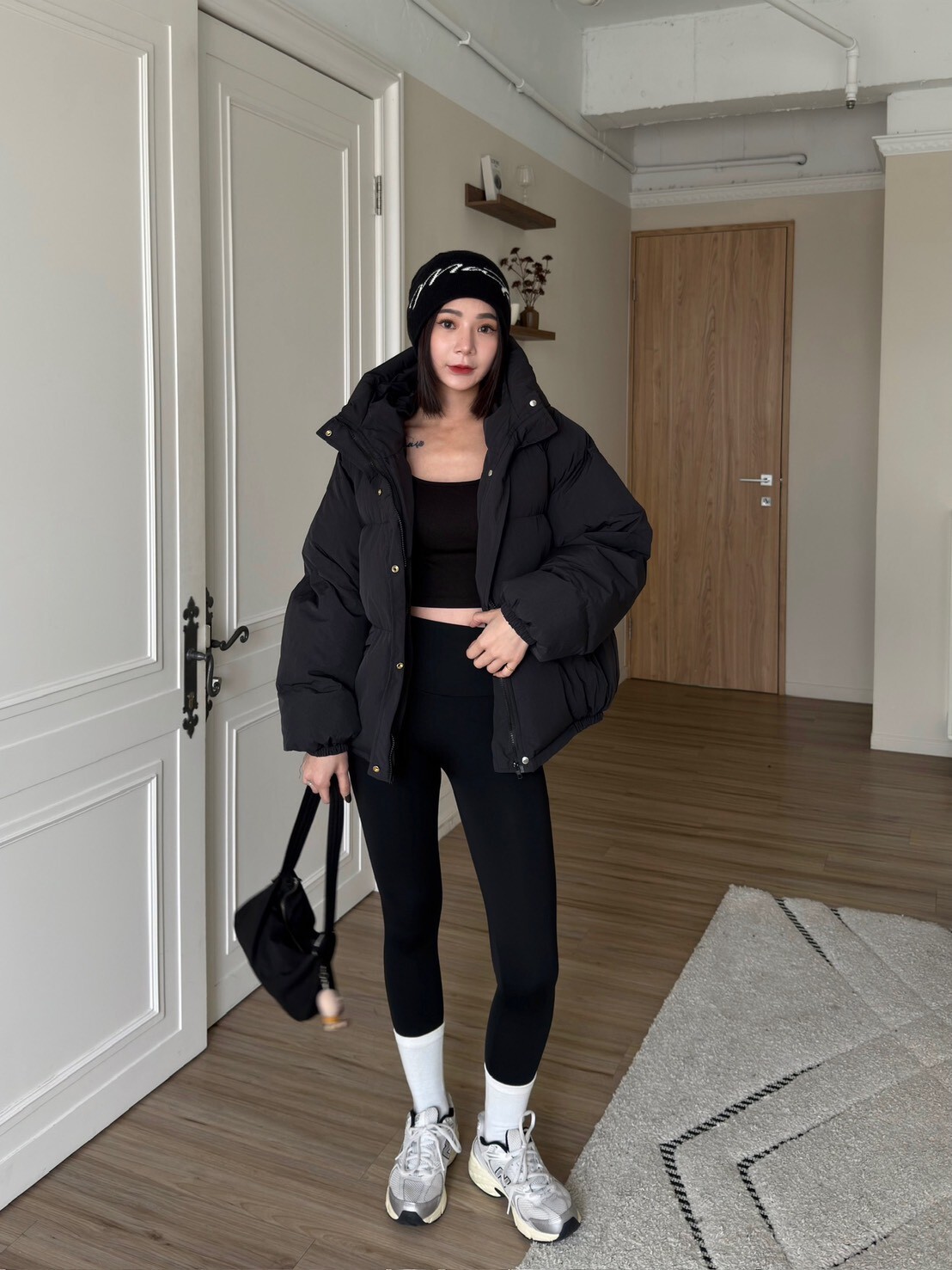 澎澎連帽鋪棉外套