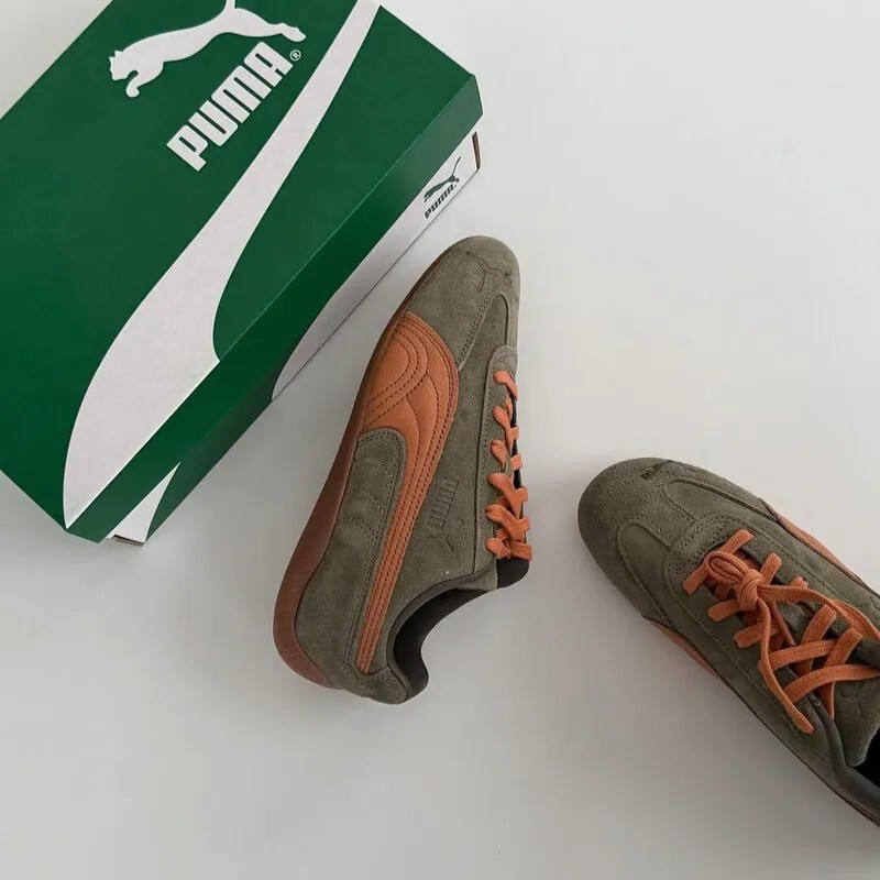 【代購】BILLY’S × PUMA Speedcat 聯名款｜抹茶綠 × 楓葉橘｜復古賽車薄底鞋｜男女同款｜407972-01