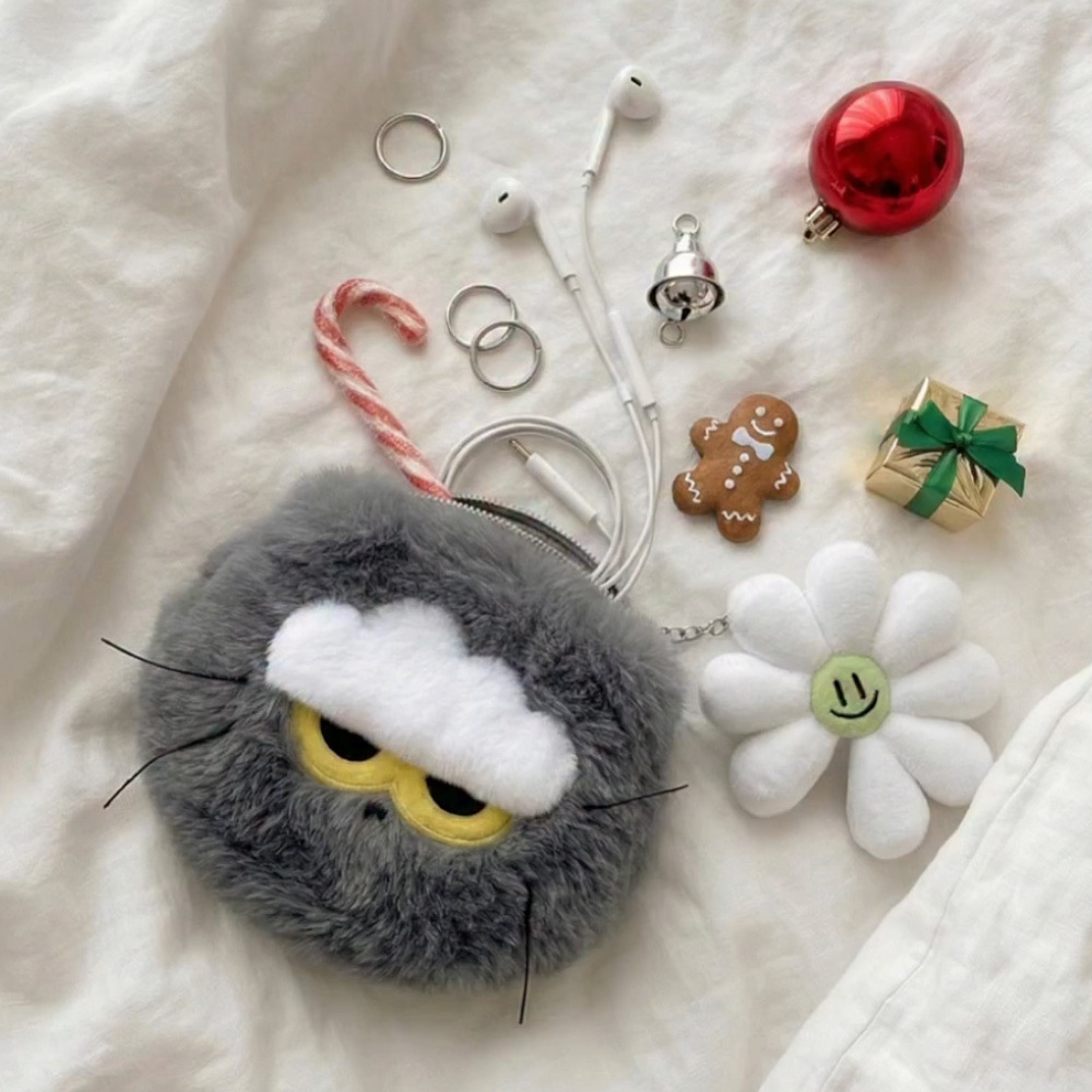 G-Dragon ZOA 灰色小貓 ZNF_臉型零錢包 GD 8800312349864