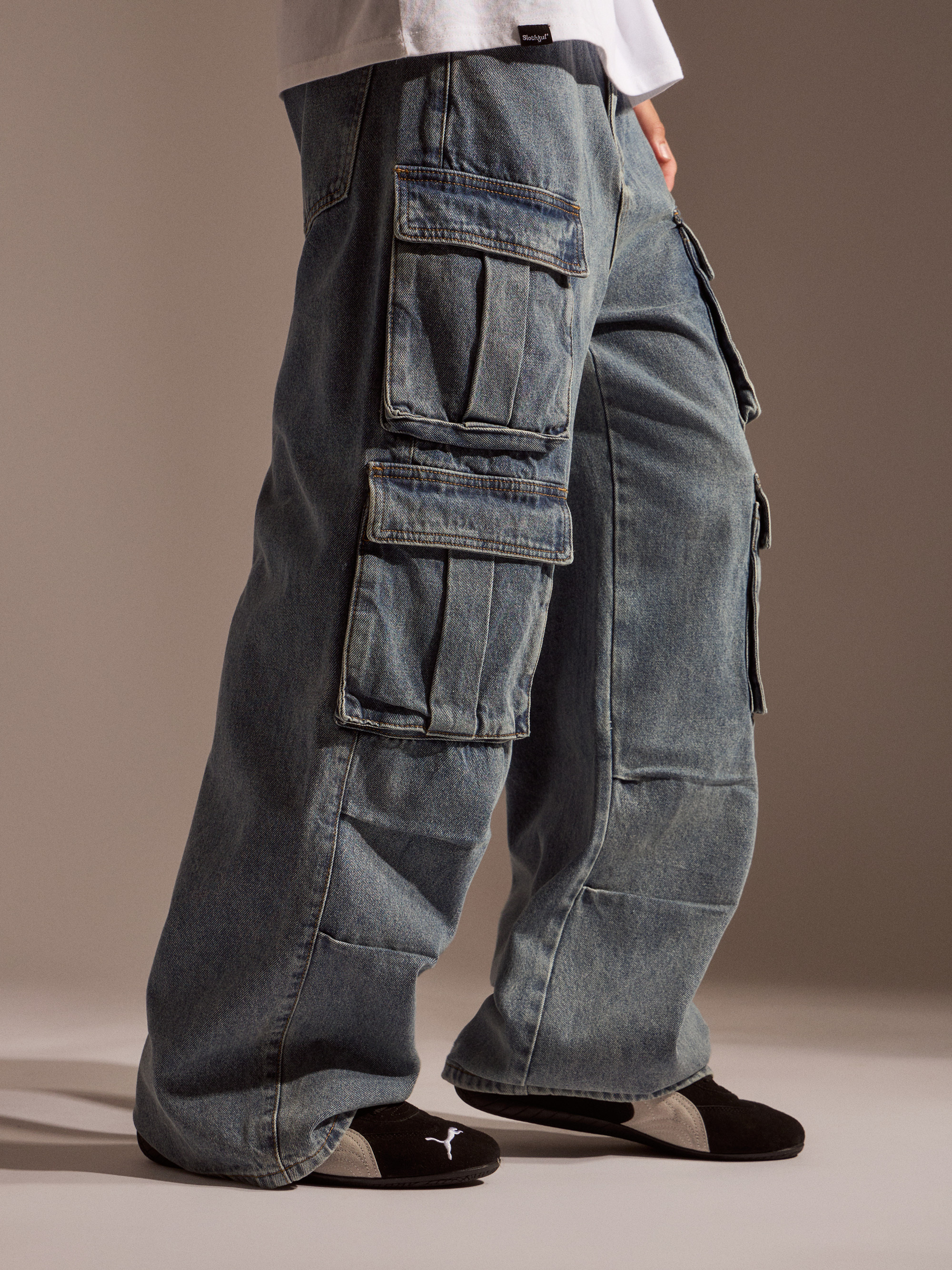SLOTHFUL 機能多袋牛仔褲｜全家都能裝版