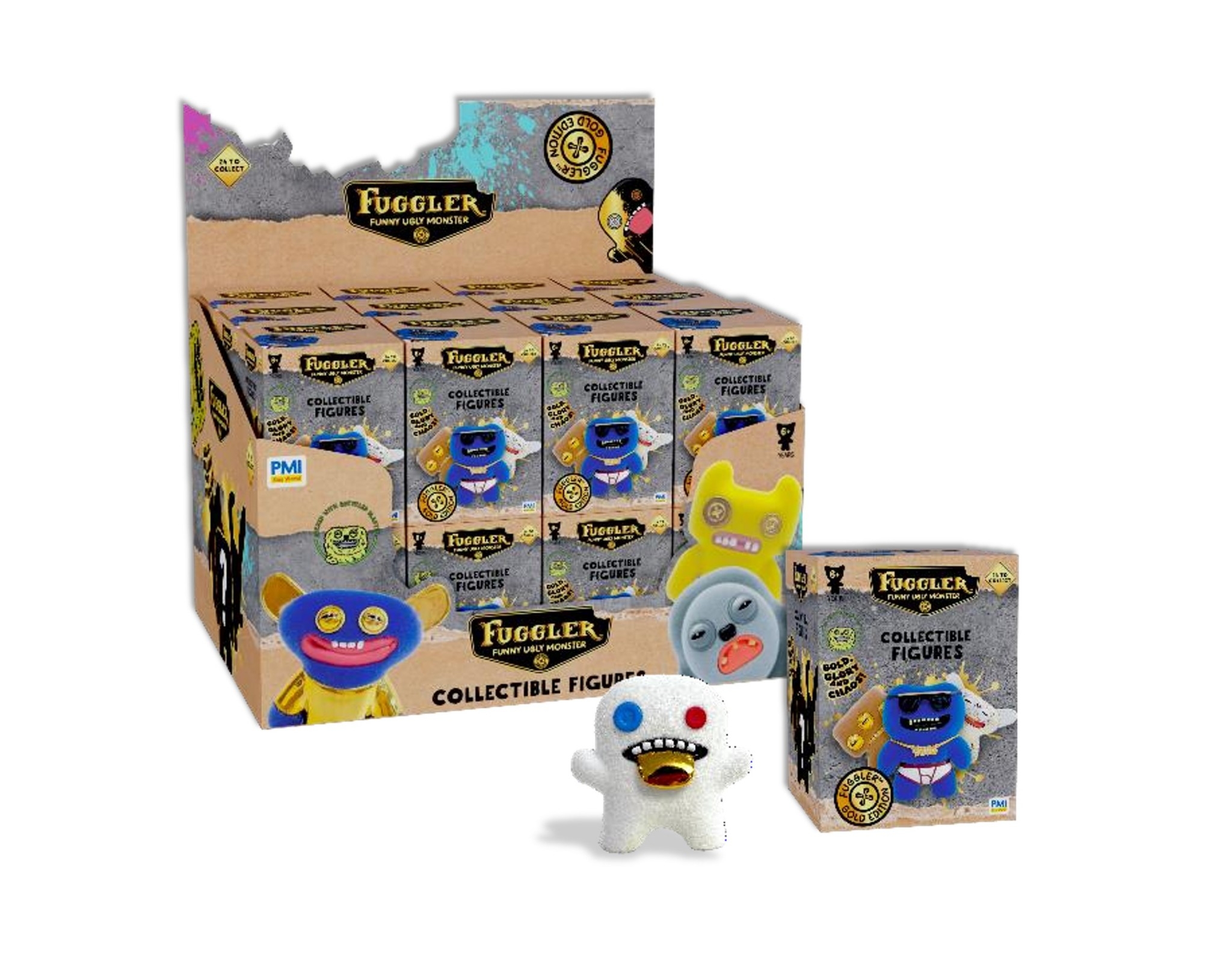 FUGGLER牙齒怪 放克牙寶公仔S3-金派系列(隨機出貨)