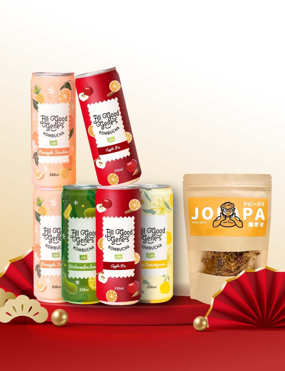 新年禮盒 All Good Gene's 柚旺柚蘋安 康普茶 New year gift