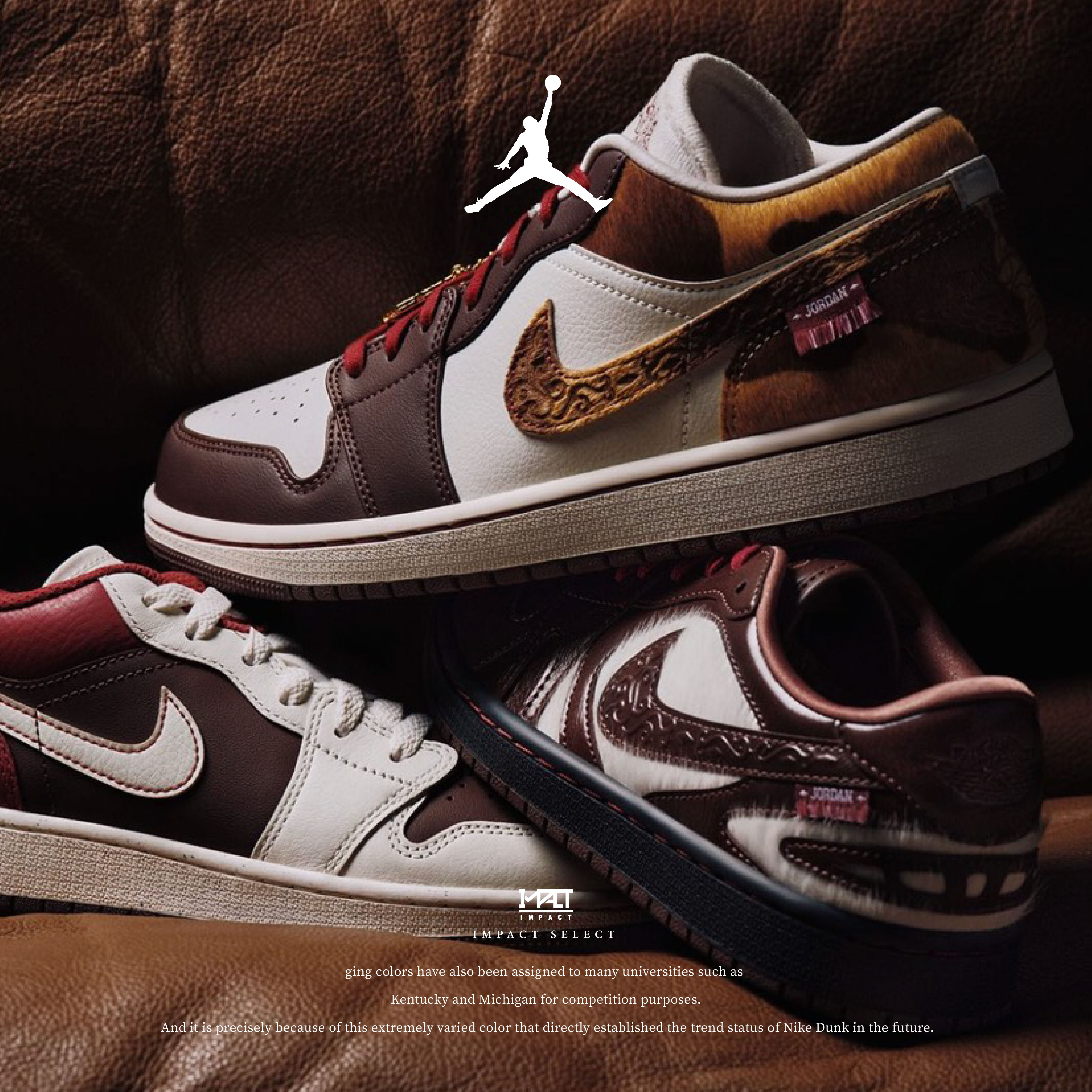 Nike Air Jordan 馬年限定 AJ1喬丹一代低筒款 皮鞋 胡迪 馬毛 IQ1106-220 /  IQ5321-121