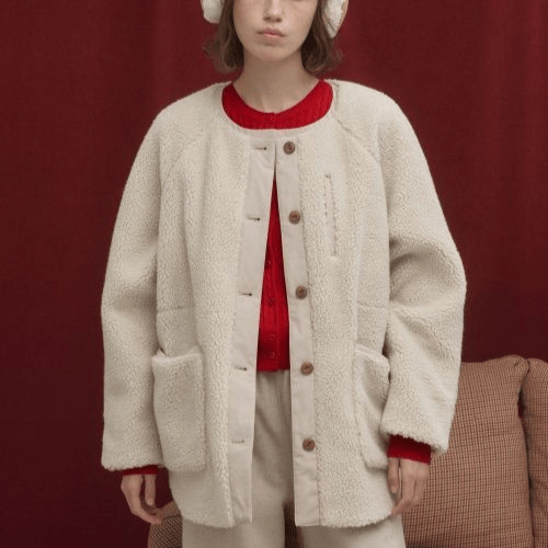 Covernat｜Woman Sherpa Mid Jacket [2 colors]