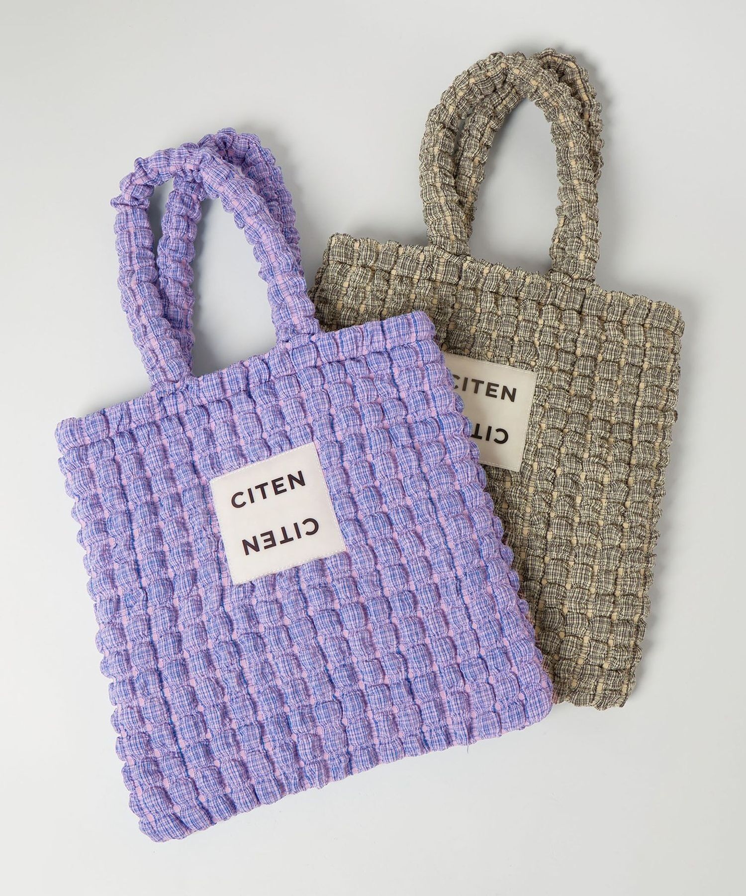 預購，預計二月下旬到貨┃日本 CITEN 格紋 爆米花 托特包