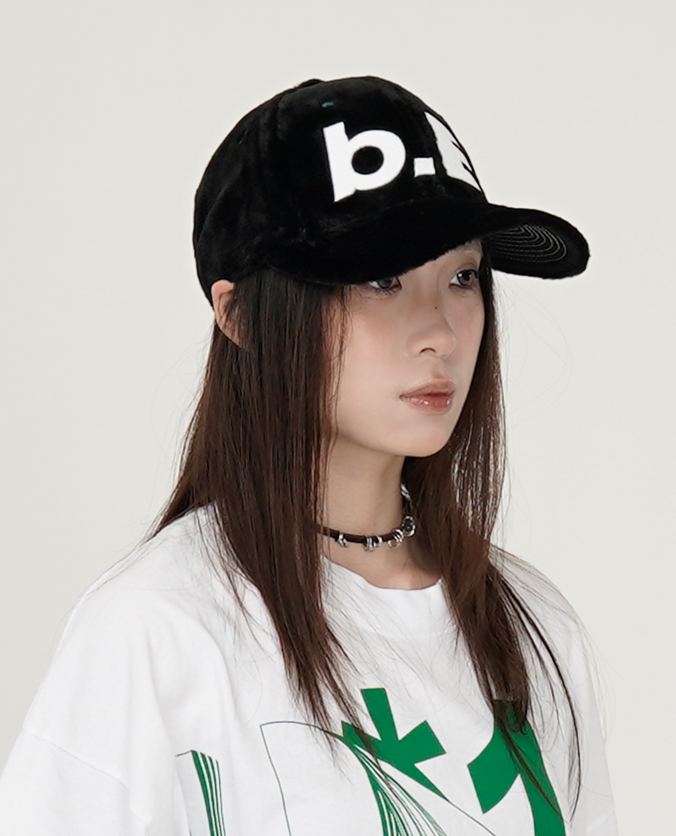 b.Eautiful b.E Hat (Black Plush / White) - Collection*14