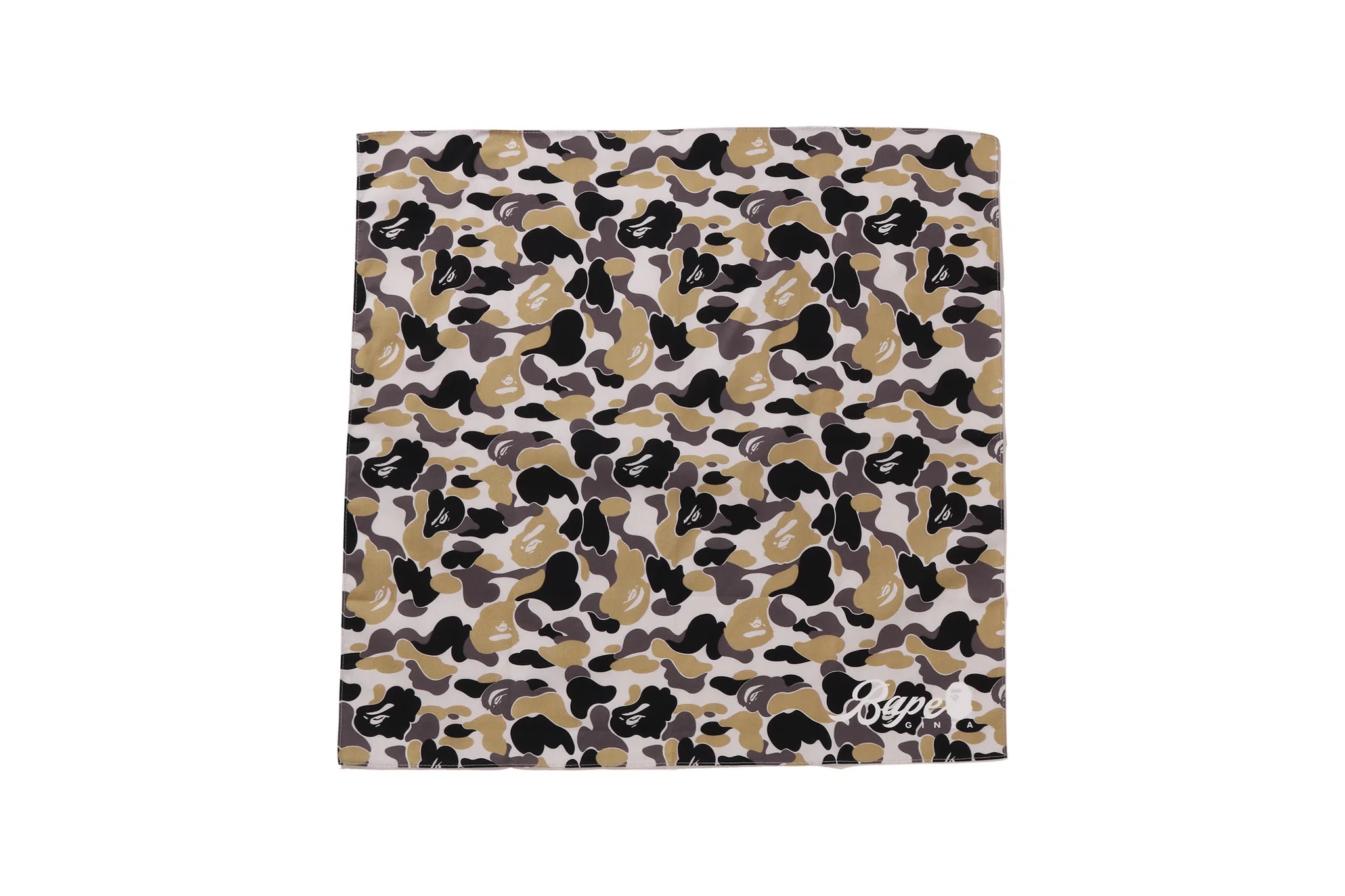 -(C013)-A BATHING APE BAPE GINZA 1ST ANNIVERSARY BANDANA 銀座 店鋪一週年限定 迷彩 絲巾-001NVL721011F