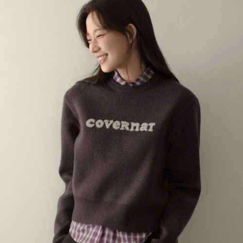 Covernat｜Woman Cooper Logo Knit [4 colors]