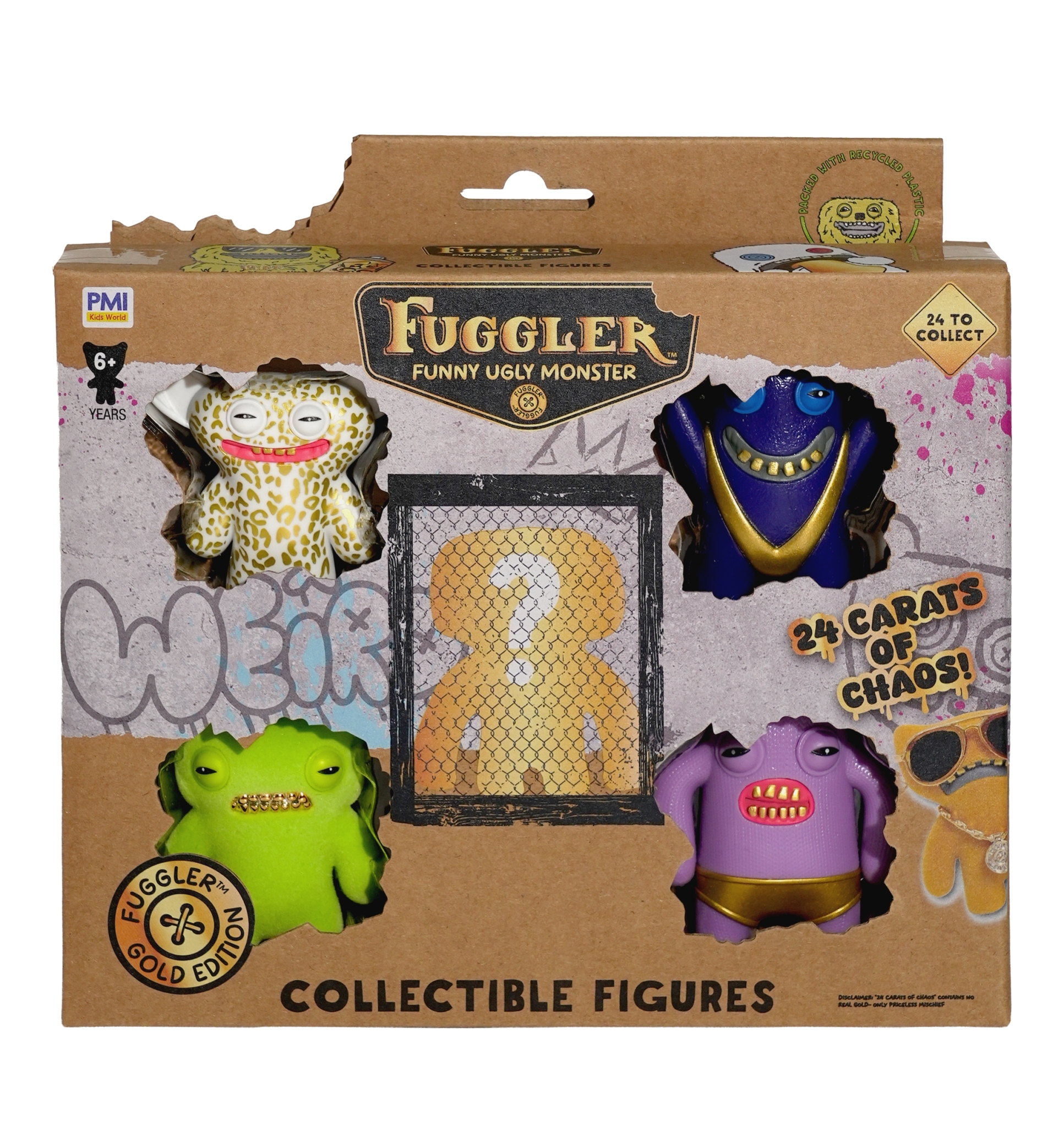 FUGGLER牙齒怪 放克牙寶公仔S3-金派系列5入(隨機出貨)