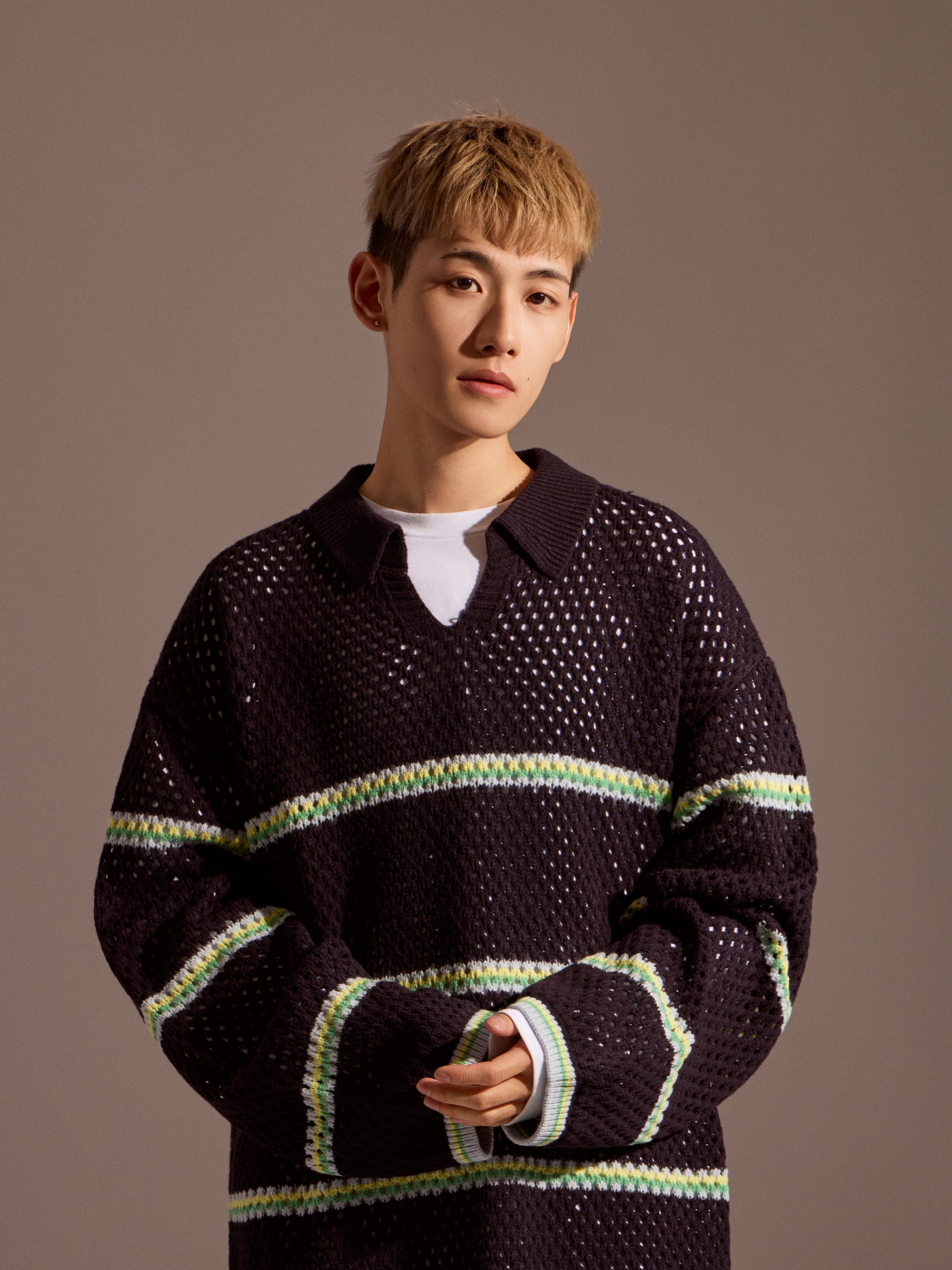 Soft Mesh 條紋針織