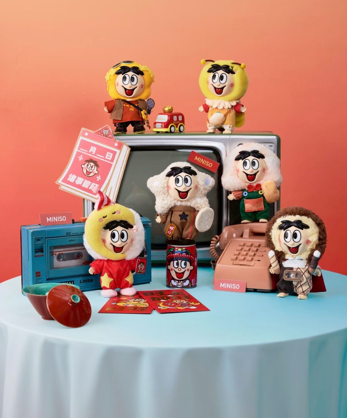 旺旺如意系列 搪膠毛絨 吊飾盲盒