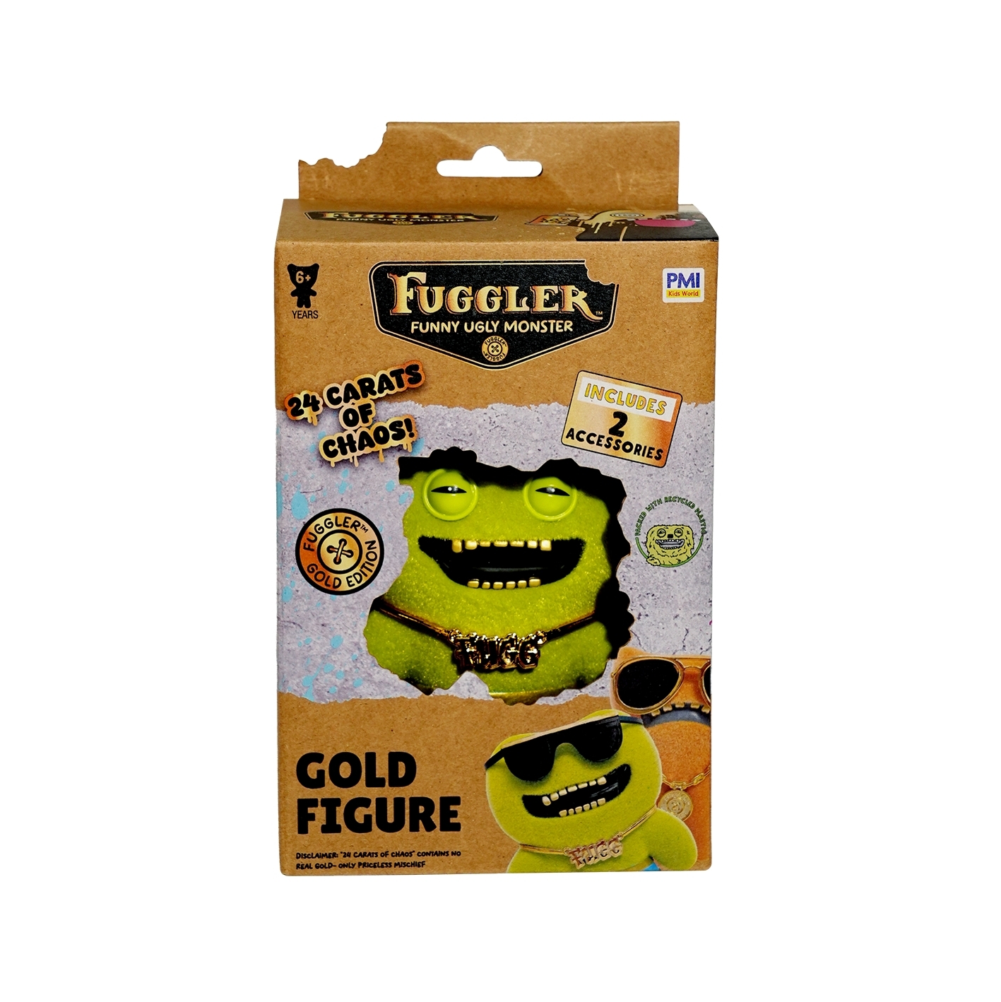 FUGGLER牙齒怪 放克牙寶5吋公仔-金派系列(隨機出貨)