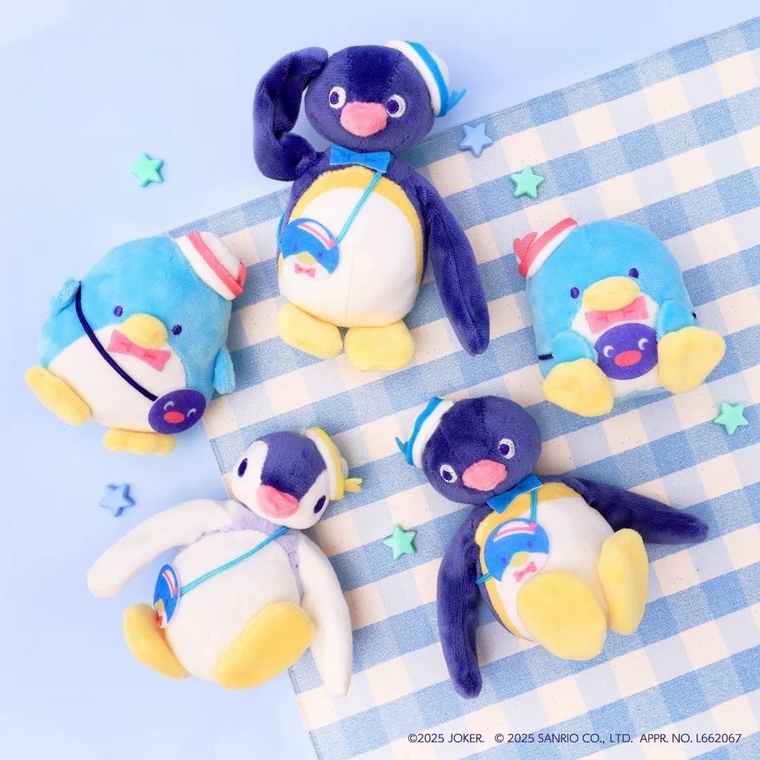 日本 山姆企鵝 與 PINGU 企鵝家族 毛絨吊飾 扭蛋