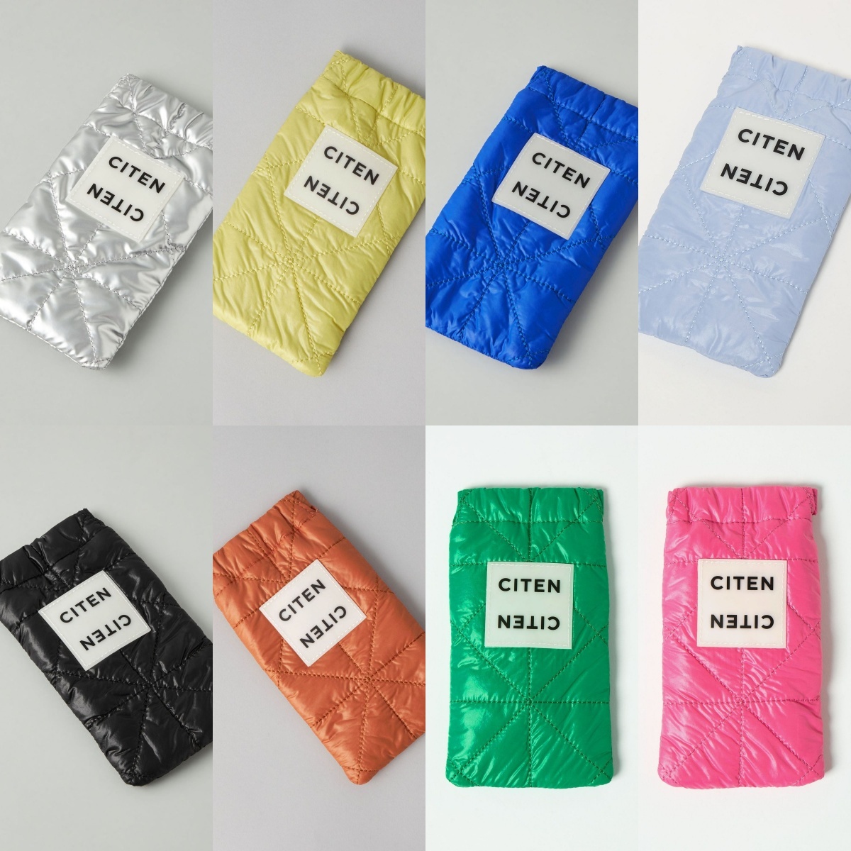 預購┃日本 CITEN 彩色 絎縫 小物袋 太陽眼鏡袋