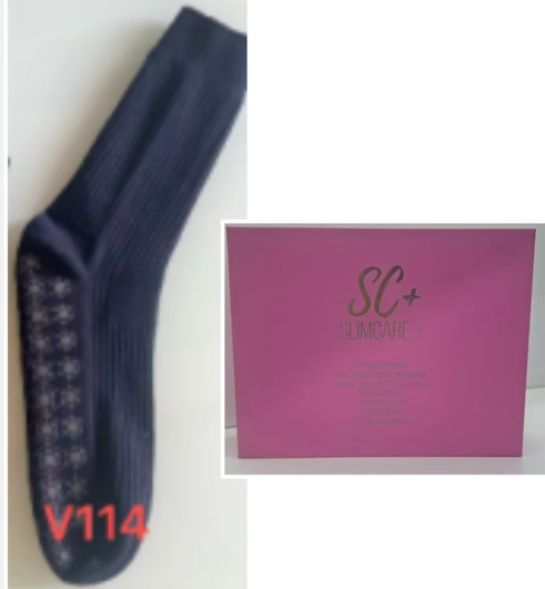 (6007) SC 光波負離子能量長襪 黑色一對