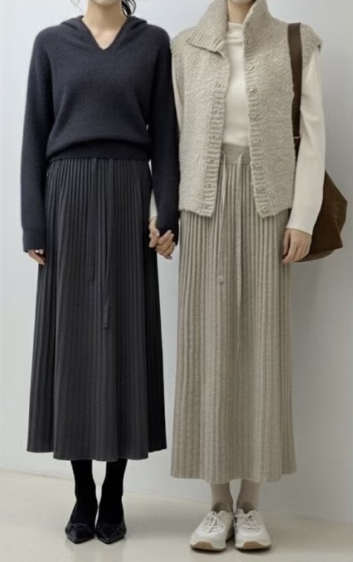 SS2517 knit Pleats SK