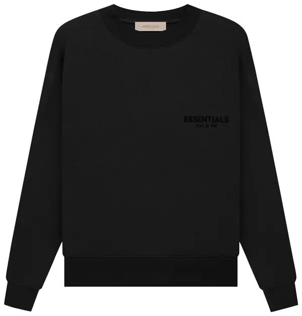 Fear of God Essentials Crewneck Stretch Limo 禮車黑 衛衣
