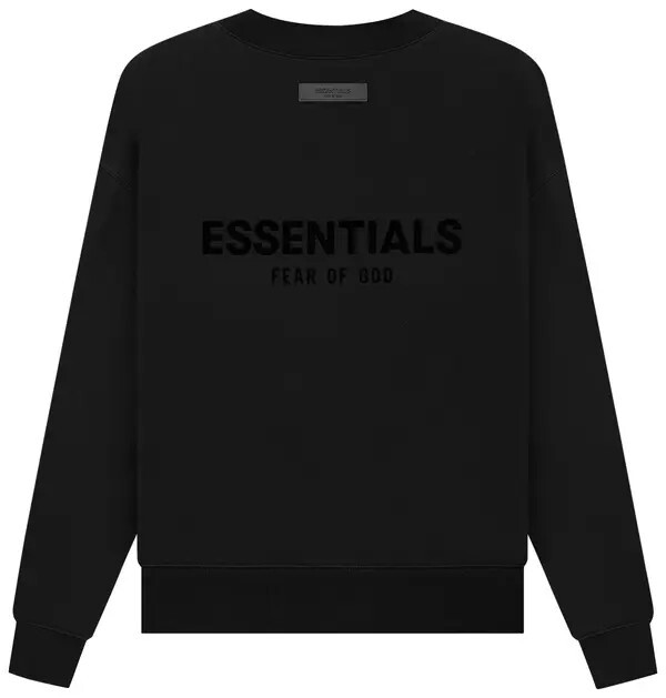 Fear of God Essentials Crewneck Stretch Limo 禮車黑 衛衣
