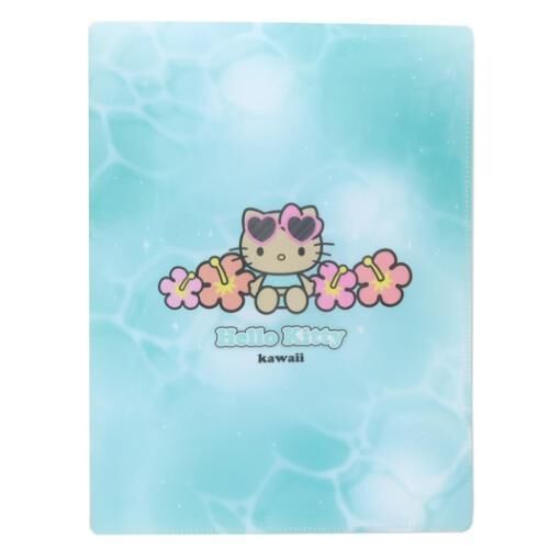 『Sanrio』 A4 10P多功能資料夾 曬黑的Hello kitty