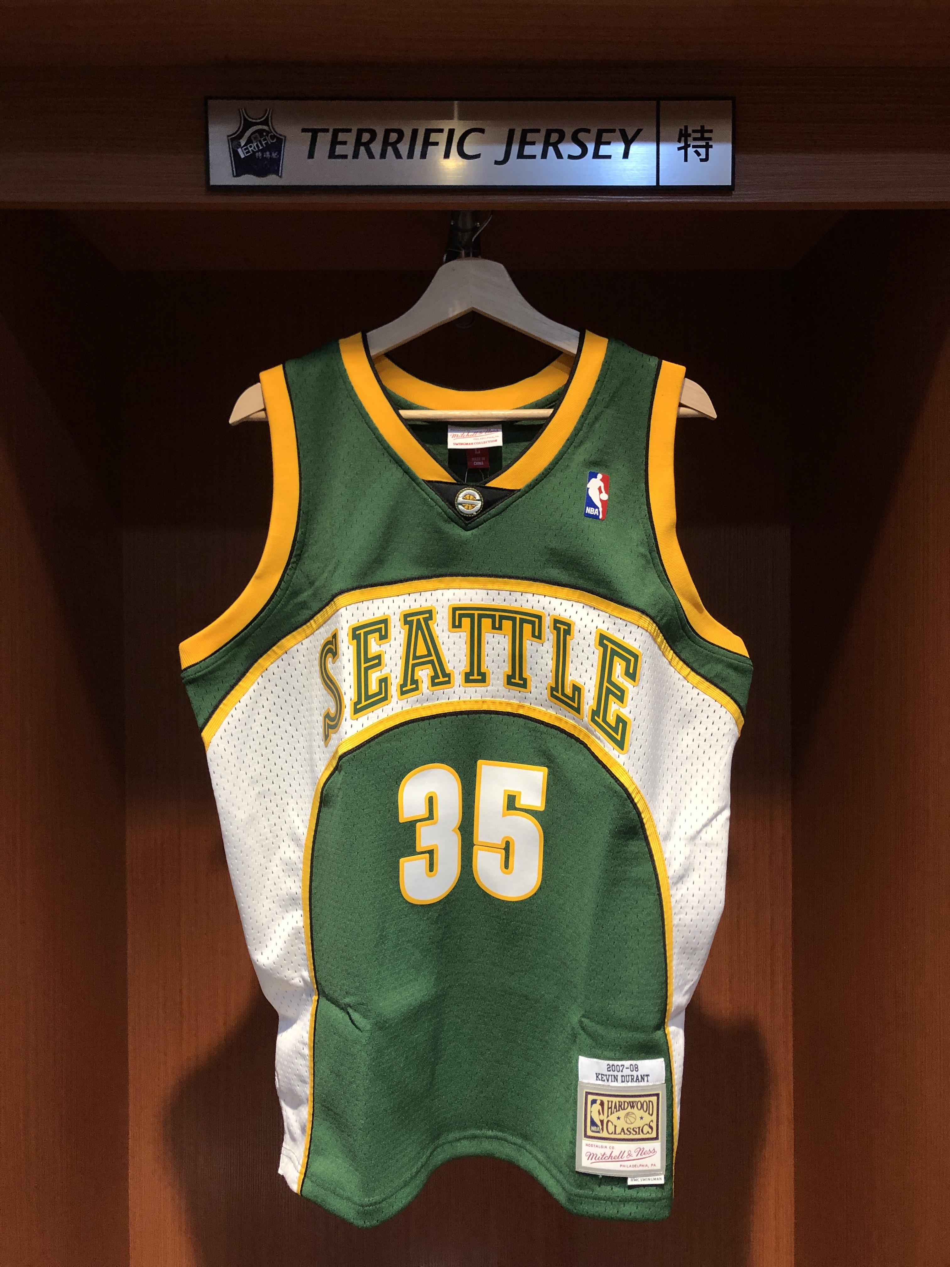 NBA球衣 Kevin Durant 西雅圖超音速綠 07-08 M&N Swingman G2 球迷版 熱轉印 全新