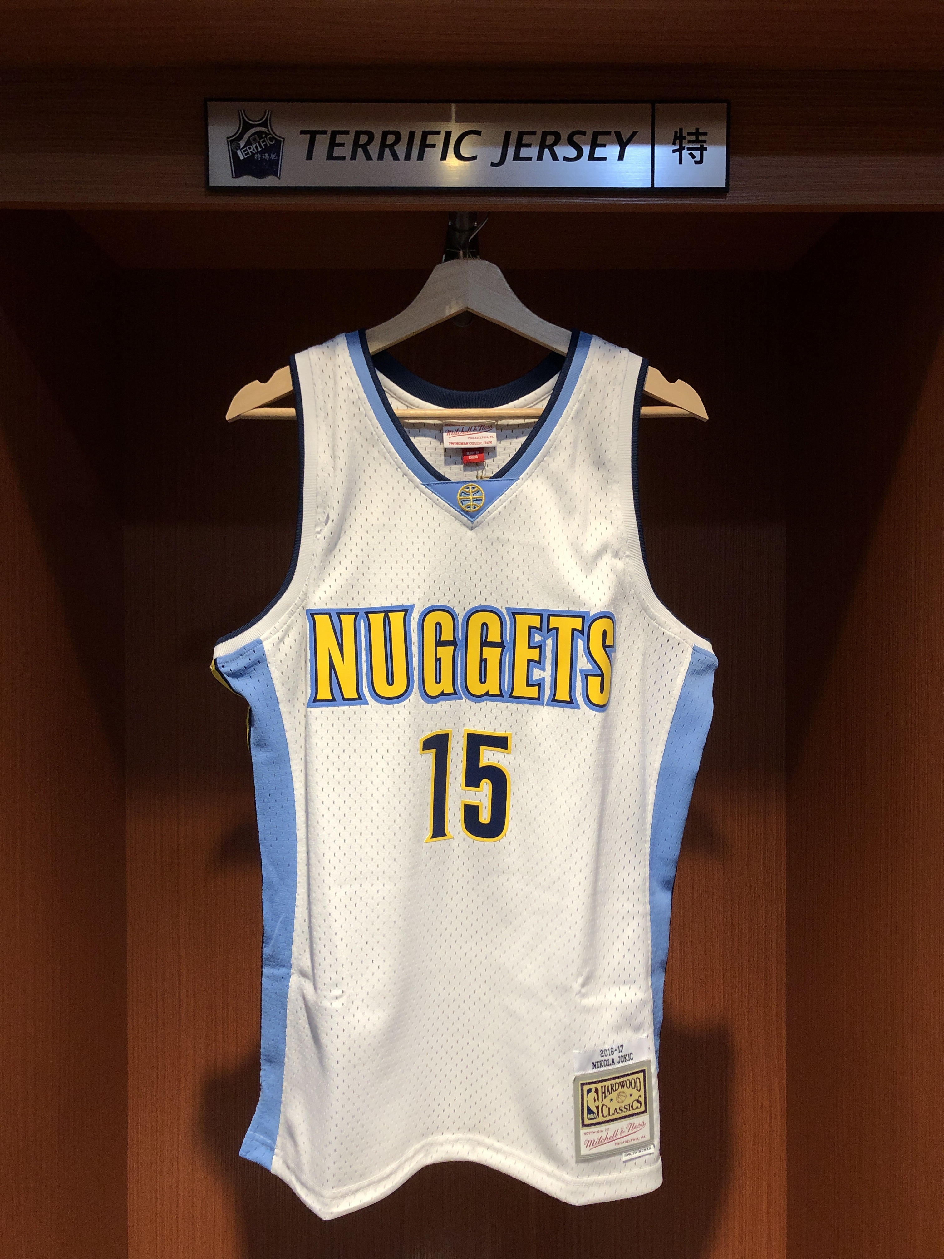 NBA球衣 Nikola Jokic 丹佛金塊白 16-17 M&N Swingman G2 球迷版 熱轉印 全新