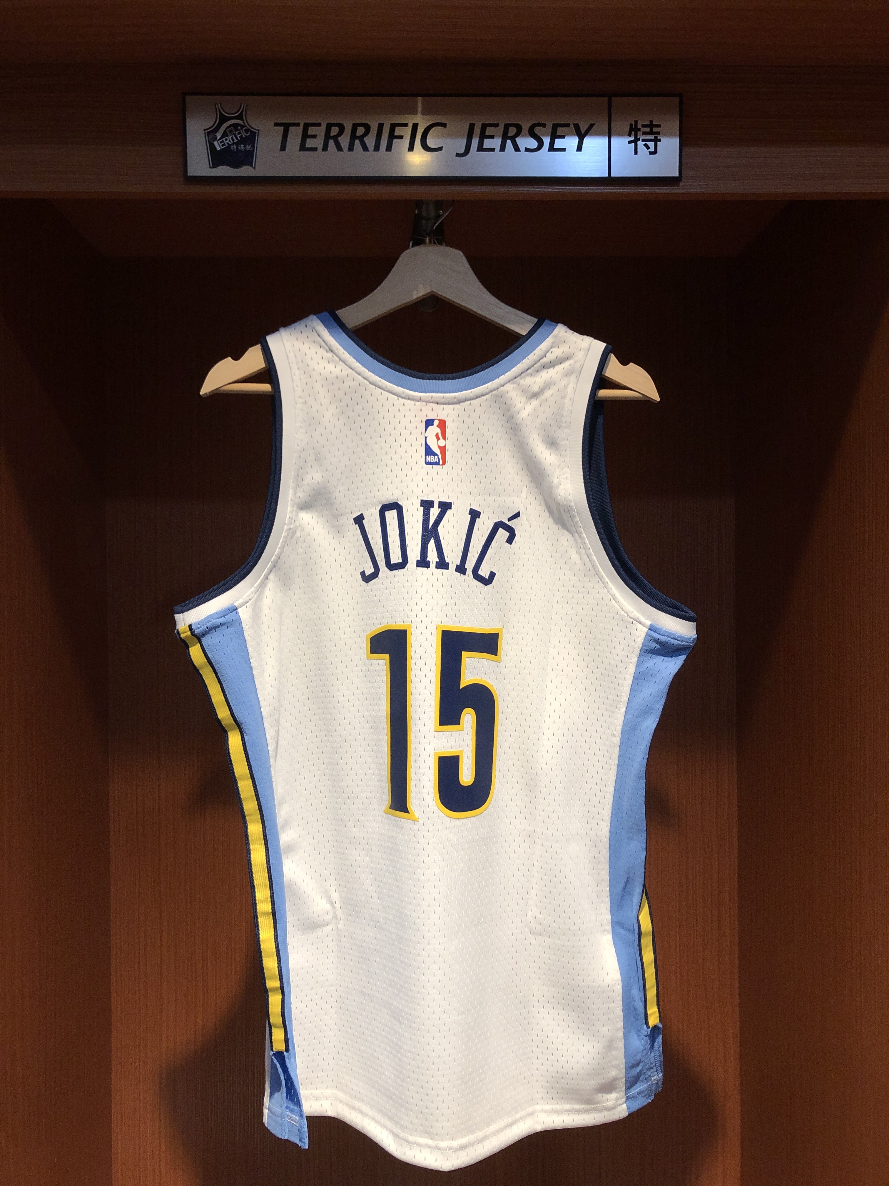 NBA球衣 Nikola Jokic 丹佛金塊白 16-17 M&N Swingman G2 球迷版 熱轉印 全新