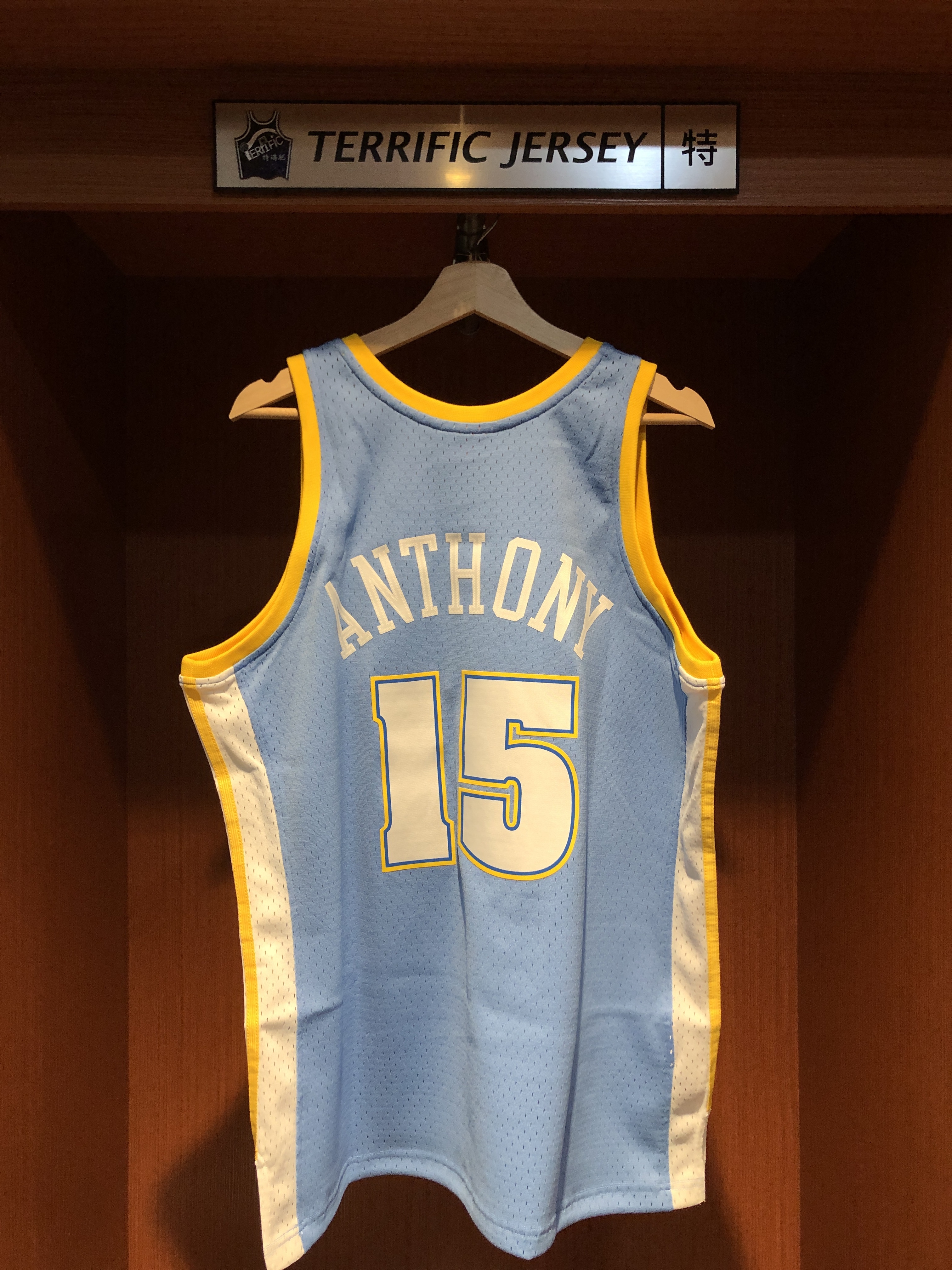 NBA球衣 Carmelo Anthony 丹佛金塊水藍 03-04 M&N Swingman G2 球迷版 熱轉印 全新