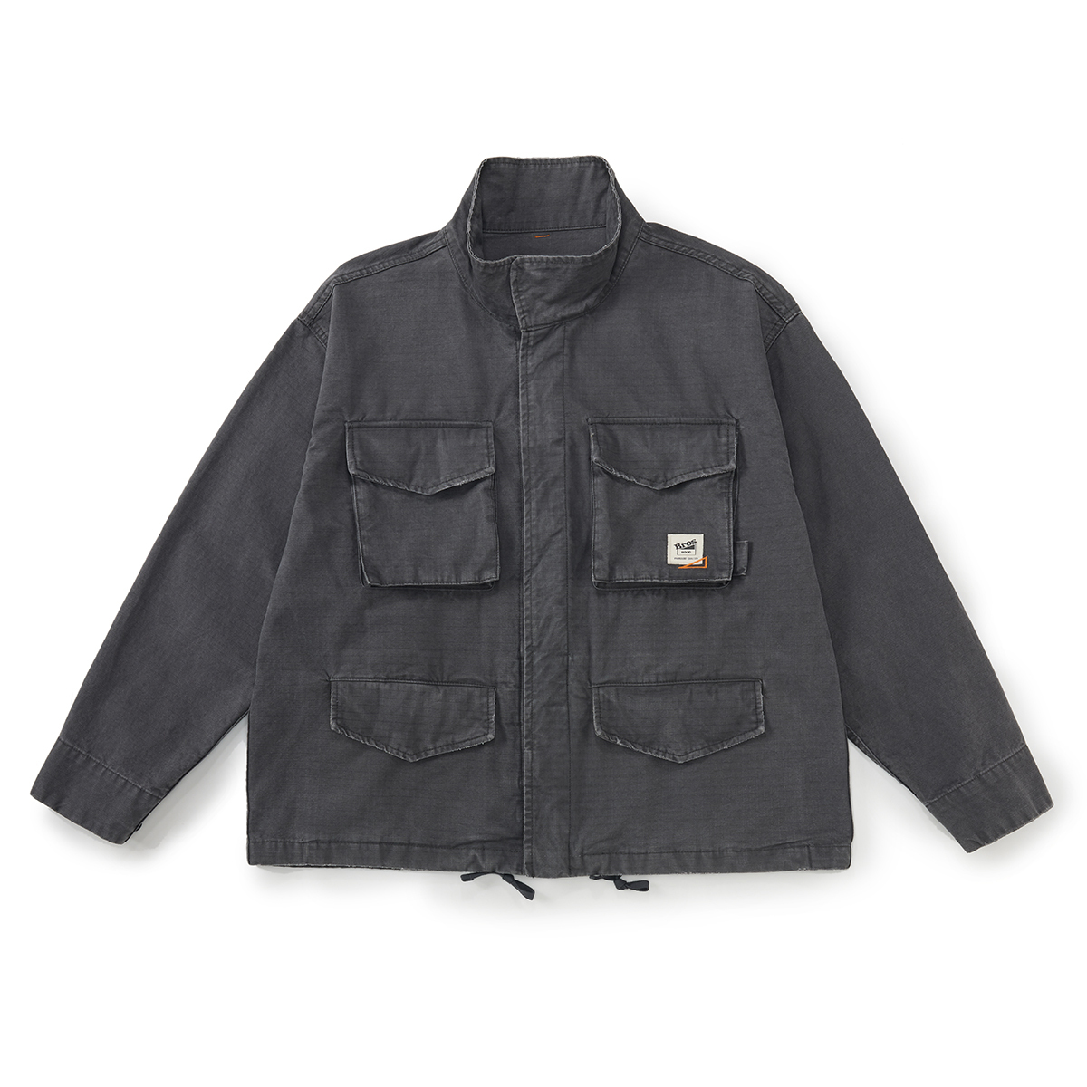 Broshood 日系寬鬆工裝軍用風水洗做舊四袋M65夾克外套 25AW0601