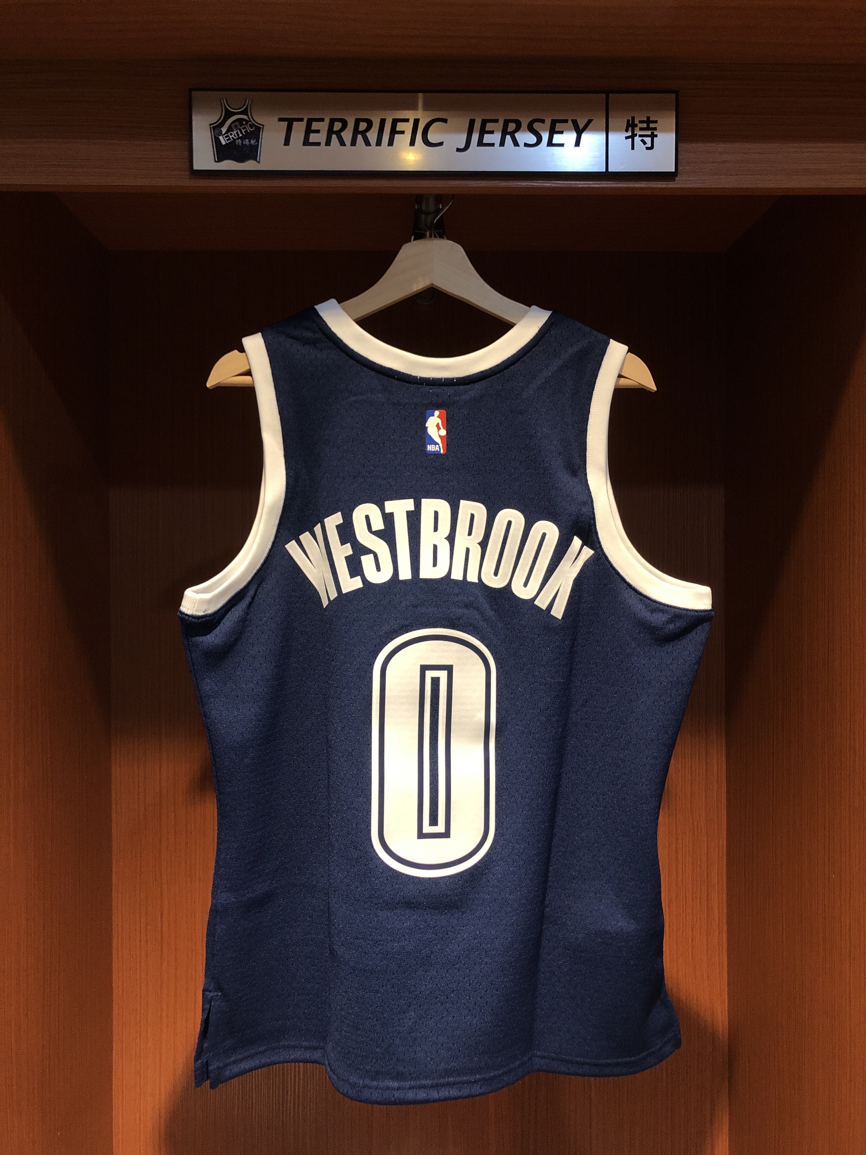 NBA球衣 Russell Westbrook 奧克拉荷馬雷霆深藍 15-16 M&N Swingman G2 球迷版 熱轉印 全新