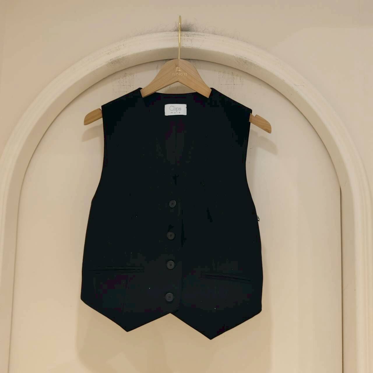 Clips銀絲微亮西裝背心