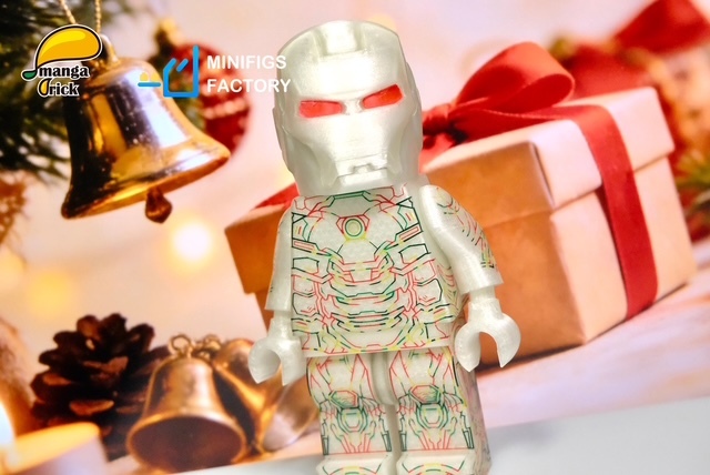 【Manga Brick x Minifigs.Factory】夜光鋼鐵俠（全開模巨型人仔）