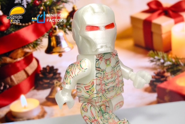 【Manga Brick x Minifigs.Factory】夜光鋼鐵俠（全開模巨型人仔）
