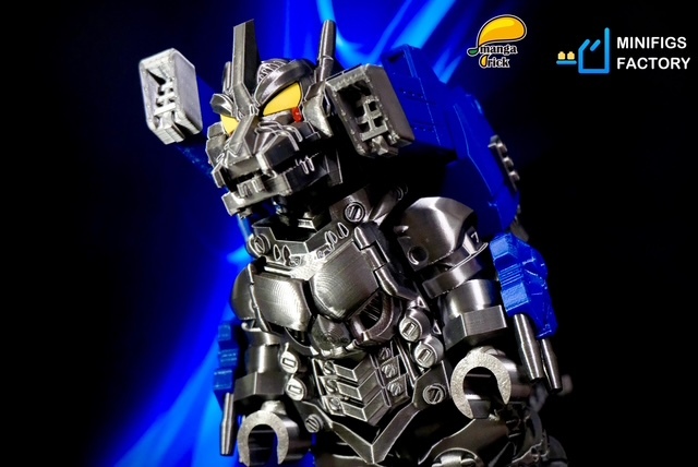 【Manga Brick x Minifigs.Factory】機械哥吉拉（全開模巨型人仔）