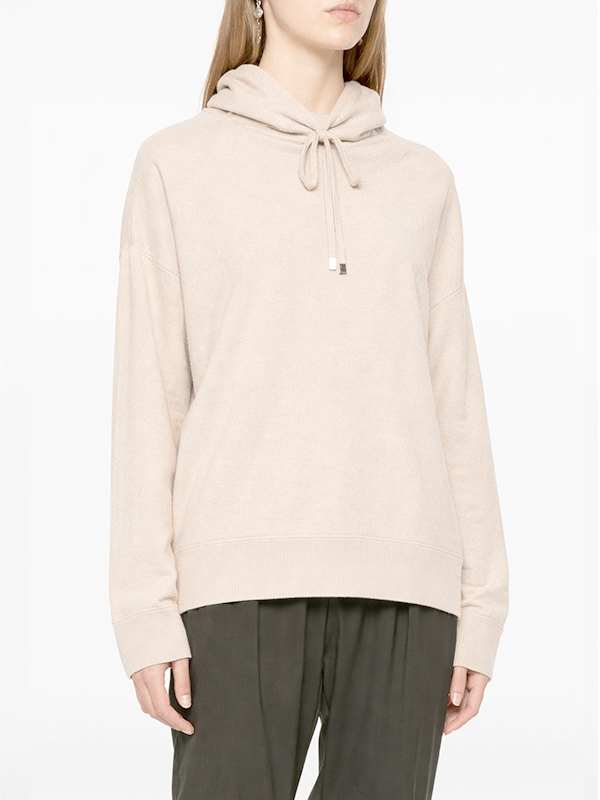 Antonelli Firenze 立領抽繩針織上衣(米)