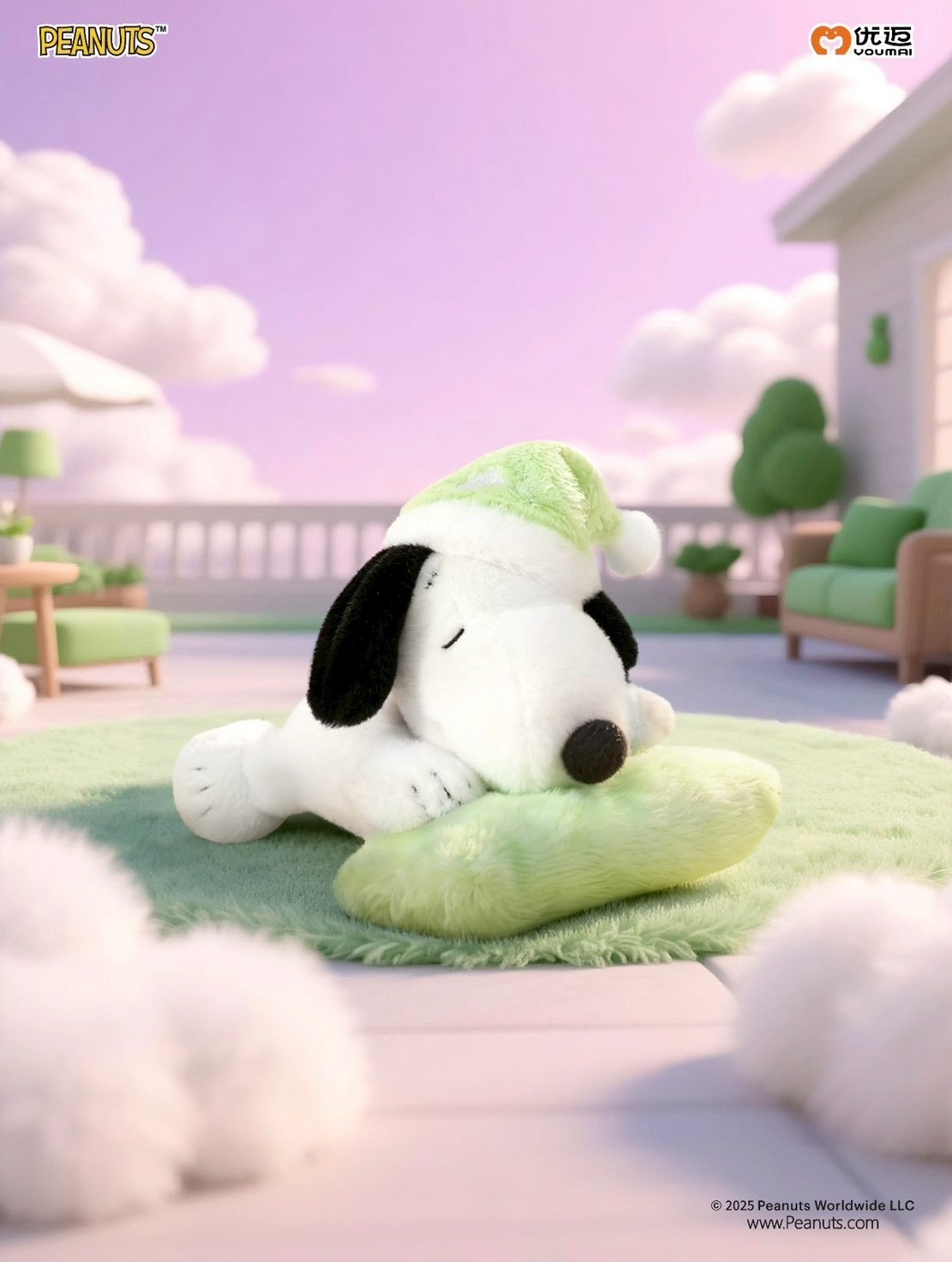 PEANUTS 史努比 睡夢系列 吊飾玩偶