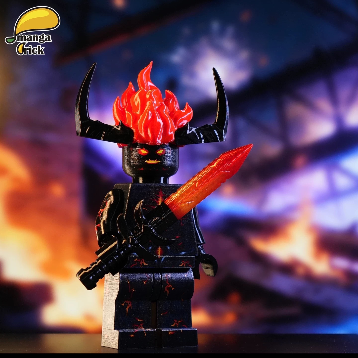 【預訂】【Manga Brick】蘇爾特爾 火巨人（全開模巨型人仔）