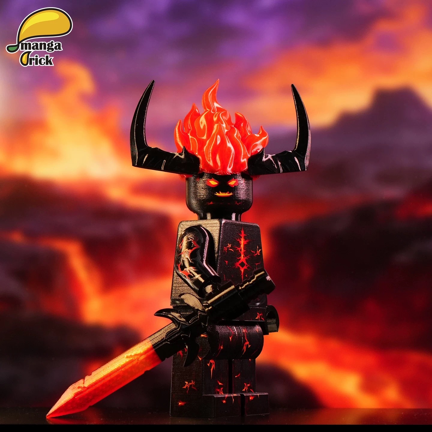 【預訂】【Manga Brick】蘇爾特爾 火巨人（全開模巨型人仔）