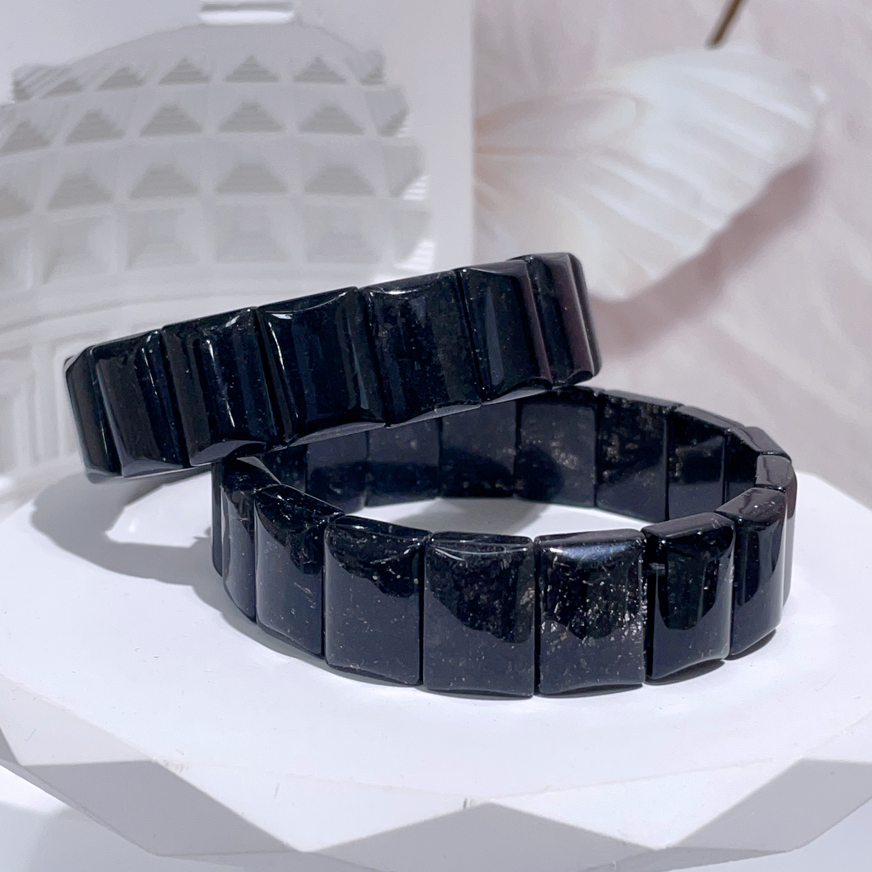 黑髮晶手排 15mm