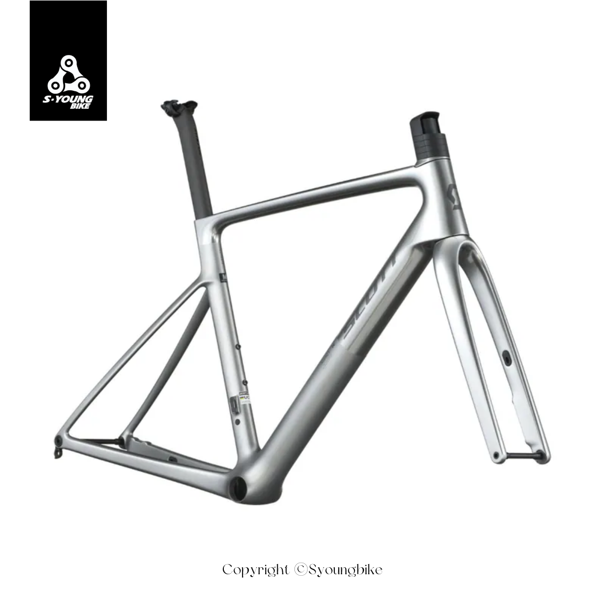 新款現貨【SCOTT】Addict RC Ultimate 車架組 / 極光銀限定版