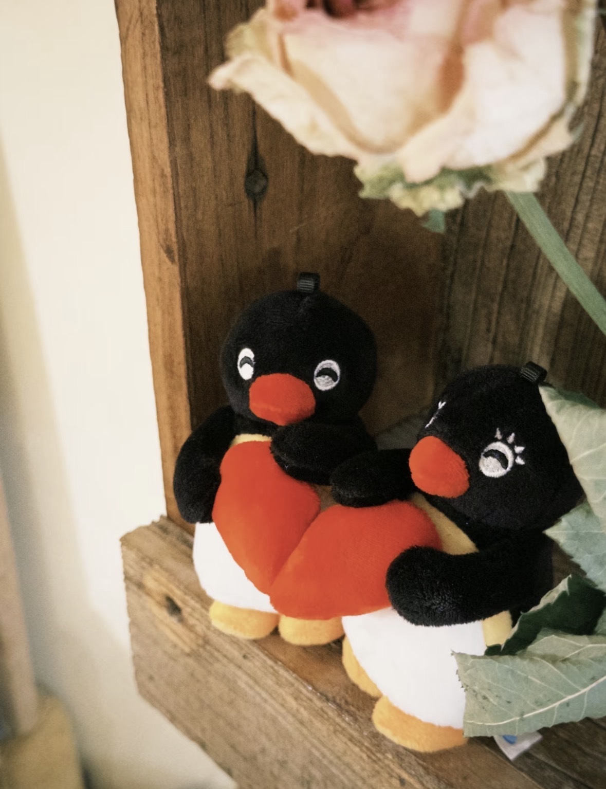 （預購）一人一隻感情不會散💘PINGU情侶愛心磁吸毛絨 吊飾 一組 3款