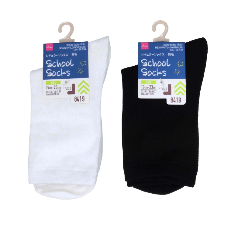 兒童襪子/素色 19～23cm